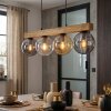 Gastor Lámparas suspendidas, Luminarias esféricas, Lámparas colgantes Crudo, Negro, 4 luces