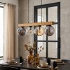 Gastor Lámparas suspendidas, Luminarias esféricas, Lámparas colgantes Crudo, Negro, 4 luces