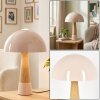 Estilo champiñón  Forgek Lámparas de mesa Color champán, Color madera, 1 luz