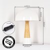 Lámpara Champiñón  Forgek Lámparas de mesa Color madera, Color arena, 1 luz