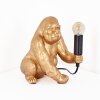 Zarik Lámparas de mesa dorado, Negro, 1 luz