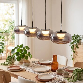 Ironel Lámparas suspendidas, Lámparas colgantes LED Negro, 1 luz