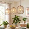 Narla Lámparas suspendidas, Lámparas colgantes Color arena, 3 luces
