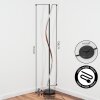 Solir Lámpara de pie LED Negro, 1 luz