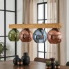 Koyoto Lámparas suspendidas, Luminarias esféricas, Lámparas colgantes Crudo, Negro, 4 luces