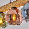 Koyoto Lámparas suspendidas, Luminarias esféricas, Lámparas colgantes Crudo, Negro, 4 luces