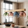 Koyoto Lámparas suspendidas, Luminarias esféricas, Lámparas colgantes Crudo, Negro, 4 luces