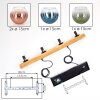 Koyoto Lámparas suspendidas, Luminarias esféricas, Lámparas colgantes Crudo, Negro, 4 luces