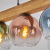 Koyoto Lámparas suspendidas, Luminarias esféricas, Lámparas colgantes Crudo, Negro, 4 luces