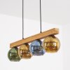 Koyoto Lámparas suspendidas, Luminarias esféricas, Lámparas colgantes Crudo, Negro, 4 luces