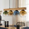 Koyoto Lámparas suspendidas, Luminarias esféricas, Lámparas colgantes Crudo, Negro, 4 luces