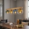 Koyoto Lámparas suspendidas, Luminarias esféricas, Lámparas colgantes Crudo, Negro, 4 luces