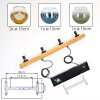 Koyoto Lámparas suspendidas, Luminarias esféricas, Lámparas colgantes Crudo, Negro, 4 luces
