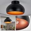 Guayo Plafones Negro, 1 luz