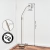 Arcen Lámpara de pie LED Níquel-mate, 1 luz