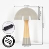 Forgek Lámparas de mesa Gris, Color madera, 1 luz