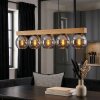 Koyoto Lámparas suspendidas, Luminarias esféricas, Lámparas colgantes Crudo, Negro, 5 luces