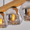 Koyoto Lámparas suspendidas, Luminarias esféricas, Lámparas colgantes Crudo, Negro, 5 luces