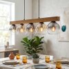 Koyoto Lámparas suspendidas, Luminarias esféricas, Lámparas colgantes Crudo, Negro, 5 luces