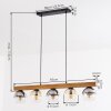 Koyoto Lámparas suspendidas, Luminarias esféricas, Lámparas colgantes Crudo, Negro, 5 luces