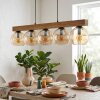 Koyoto Lámparas suspendidas, Luminarias esféricas, Lámparas colgantes Crudo, Negro, 5 luces