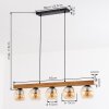 Koyoto Lámparas suspendidas, Luminarias esféricas, Lámparas colgantes Crudo, Negro, 5 luces