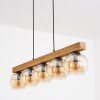 Koyoto Lámparas suspendidas, Luminarias esféricas, Lámparas colgantes Crudo, Negro, 5 luces