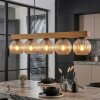 Koyoto Lámparas suspendidas, Luminarias esféricas, Lámparas colgantes Crudo, Negro, 5 luces