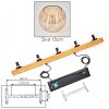 Koyoto Lámparas suspendidas, Luminarias esféricas, Lámparas colgantes Crudo, Negro, 5 luces