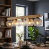 Koyoto Lámparas suspendidas, Luminarias esféricas, Lámparas colgantes Crudo, Negro, 5 luces