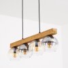 Koyoto Lámparas suspendidas, Luminarias esféricas, Lámparas colgantes Crudo, Negro, 4 luces