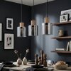 Mador Lámparas suspendidas, Lámparas colgantes Negro, 3 luces