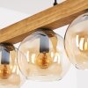 Koyoto Lámparas suspendidas, Luminarias esféricas, Lámparas colgantes Crudo, Negro, 4 luces