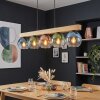 Koyoto Lámparas suspendidas, Luminarias esféricas, Lámparas colgantes Crudo, Negro, 5 luces
