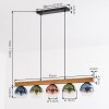 Koyoto Lámparas suspendidas, Luminarias esféricas, Lámparas colgantes Crudo, Negro, 5 luces