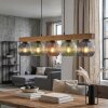 Koyoto Lámparas suspendidas, Luminarias esféricas, Lámparas colgantes Crudo, Negro, 5 luces