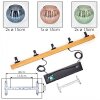 Koyoto Lámparas suspendidas, Luminarias esféricas, Lámparas colgantes Crudo, Negro, 5 luces