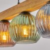 Koyoto Lámparas suspendidas, Luminarias esféricas, Lámparas colgantes Crudo, Negro, 5 luces