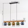 Koyoto Lámparas suspendidas, Luminarias esféricas, Lámparas colgantes Crudo, Negro, 5 luces