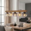 Koyoto Lámparas suspendidas, Luminarias esféricas, Lámparas colgantes Crudo, Negro, 5 luces