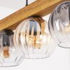 Koyoto Lámparas suspendidas, Luminarias esféricas, Lámparas colgantes Crudo, Negro, 5 luces