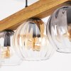 Koyoto Lámparas suspendidas, Luminarias esféricas, Lámparas colgantes Crudo, Negro, 5 luces