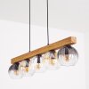 Koyoto Lámparas suspendidas, Luminarias esféricas, Lámparas colgantes Crudo, Negro, 5 luces
