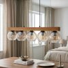 Koyoto Lámparas suspendidas, Luminarias esféricas, Lámparas colgantes Crudo, Negro, 5 luces