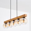 Koyoto Lámparas suspendidas, Luminarias esféricas, Lámparas colgantes Crudo, Negro, 5 luces