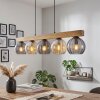Koyoto Lámparas suspendidas, Luminarias esféricas, Lámparas colgantes Crudo, Negro, 5 luces