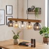 Koyoto Lámparas suspendidas, Luminarias esféricas, Lámparas colgantes Crudo, Negro, 5 luces