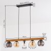 Koyoto Lámparas suspendidas, Luminarias esféricas, Lámparas colgantes Crudo, Negro, 5 luces