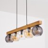 Koyoto Lámparas suspendidas, Luminarias esféricas, Lámparas colgantes Crudo, Negro, 5 luces