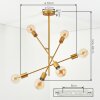 Bogno Plafones dorado, 6 luces